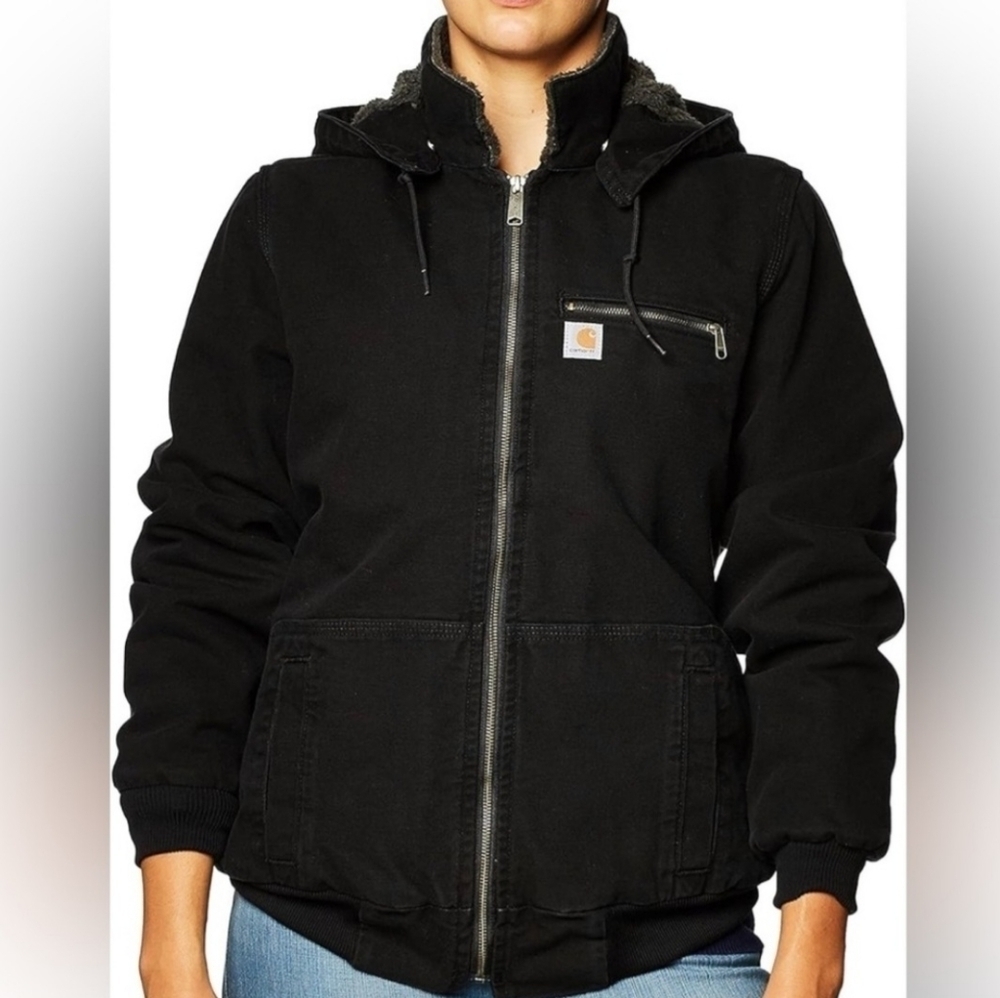 Carhartt Wildwood Black Hooded Jacket - Picture 5 of 6
